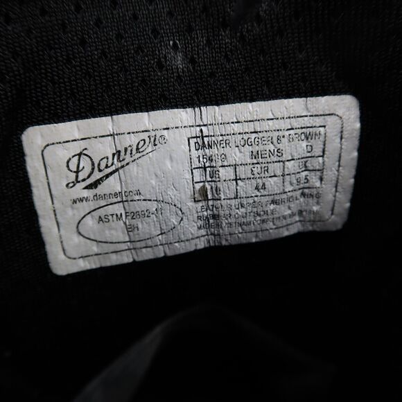 Danner Boots Mens 10 Logger 8" Brown Lace Up Work Utility Outdoor Leather Rugged - Picture 14 of 16